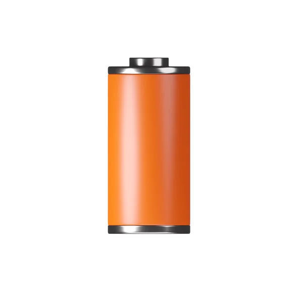 Batteri Ikon Låg Kapacitet Energilagring Strömförsörjningsindikator Metall Litium Element Render — Stockfoto