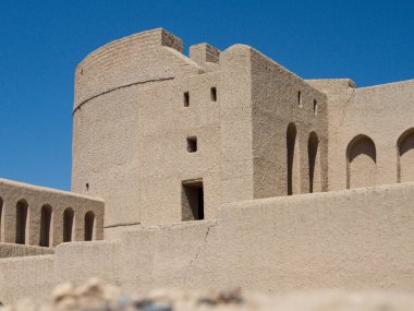 Orta Doğu, Arap Yarımadası, Umman, Ad Dakhiliyah, Bahla Kalesi. Bahla kasabası, Umman dağlarında..