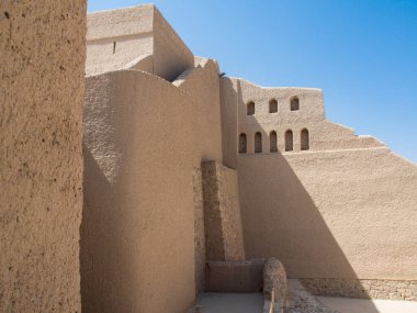 Orta Doğu, Arap Yarımadası, Umman, Ad Dakhiliyah, Bahla Kalesi. Bahla kasabası, Umman dağlarında..