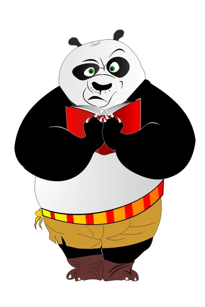 Panda, kung fu panda — Stock Vector