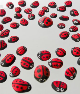 uğur böceği şeklinde kalp şekli