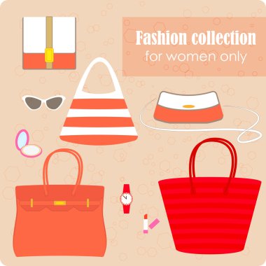 kadın moda koleksiyonu çanta ve Aksesuar