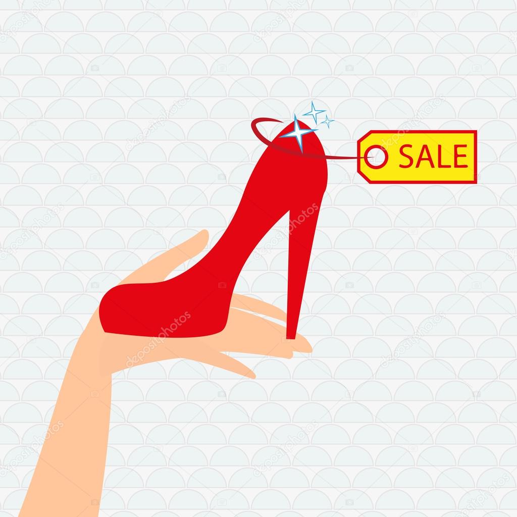 Red shoe presentation for sale