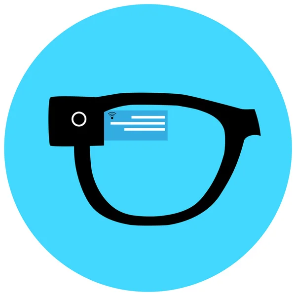 Smart hipster glasses icon — Stock Vector