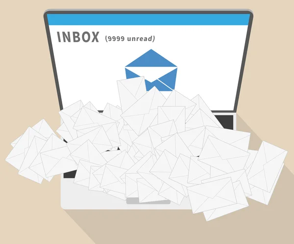 E-Mail-Spam — Stockvektor
