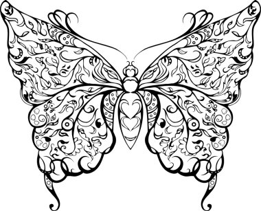 siyah dantel kelebek