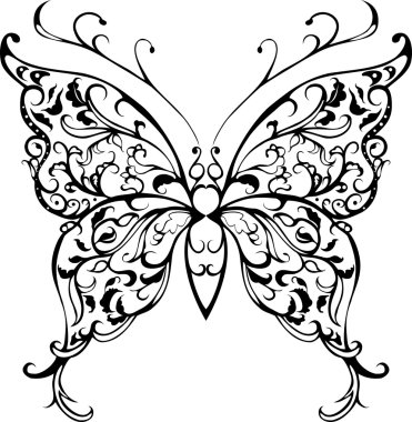 desen dantel kelebek