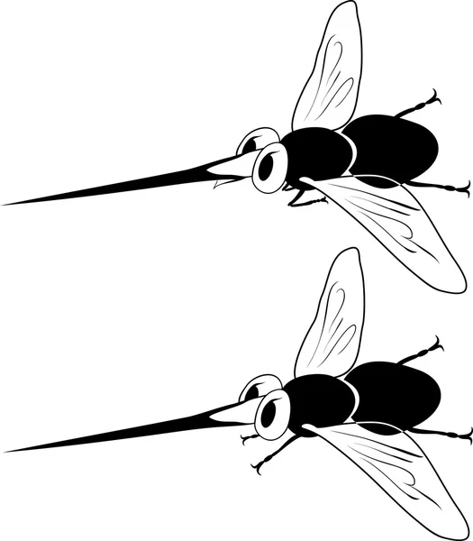 Γελοιογραφία κουνουπιών — Διανυσματικό Αρχείο