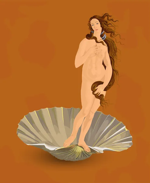 Vénus. O ideal da beleza feminina . — Vetor de Stock