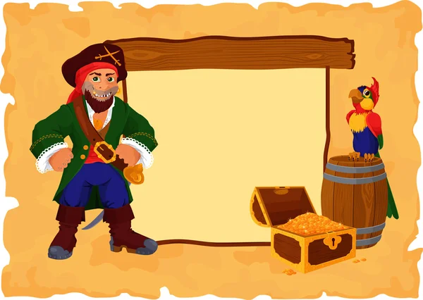 Fondo pirata — Archivo Imágenes Vectoriales