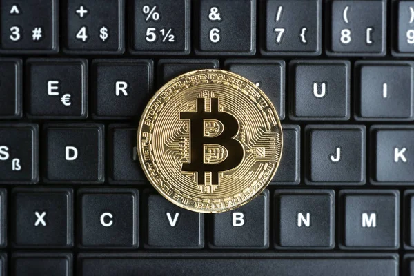 Istanbul Turkiet Juli 2018 Studio Skott Bitcoin Virtual Valuta Cryptocurrency — Stockfoto