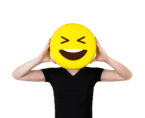 Personas Con Emoticones Diferentes — Foto de Stock