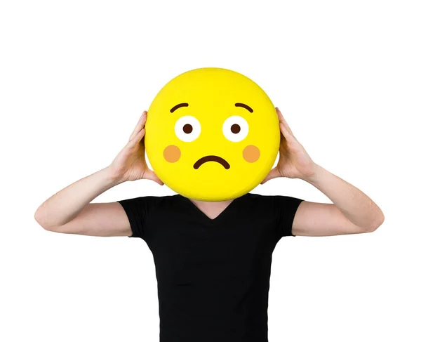 Menschen Mit Unterschiedlichen Emoticons — Stockfoto