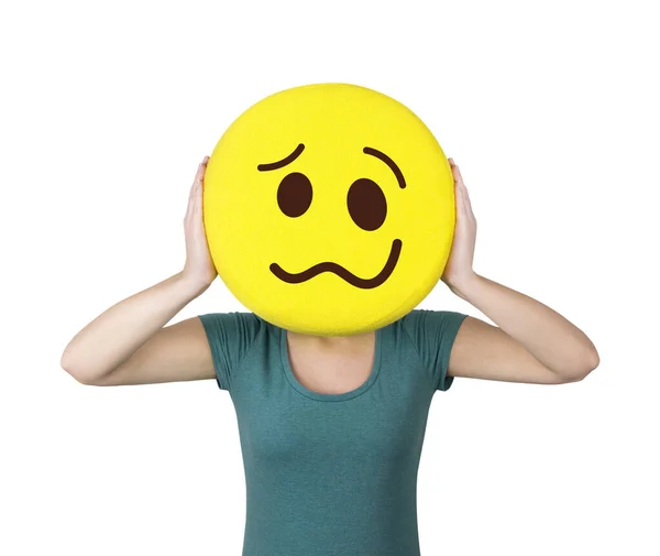 Menschen Mit Unterschiedlichen Emoticons — Stockfoto