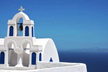 Santorini, Yunanistan 'da çan kulesi