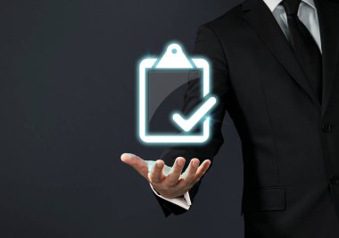 İş adamı sihirli dokunuş konsepti