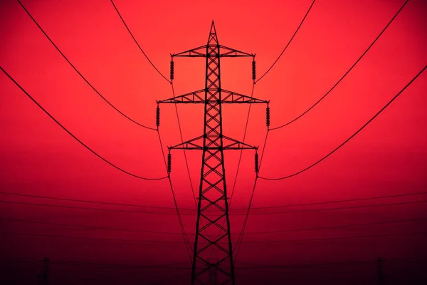 Central Elétrica Torre Eletricidade — Fotografia de Stock