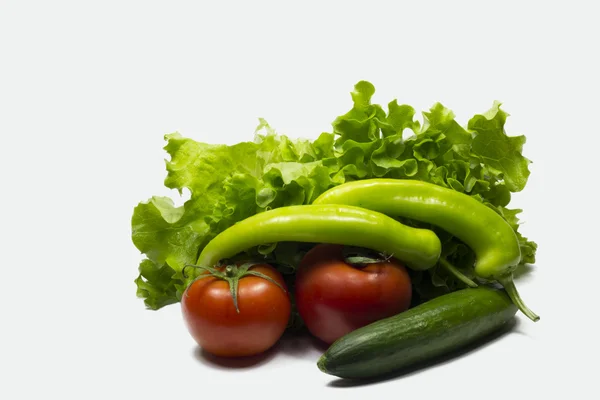 Rood en groen smaak van gezond leven — Stockfoto