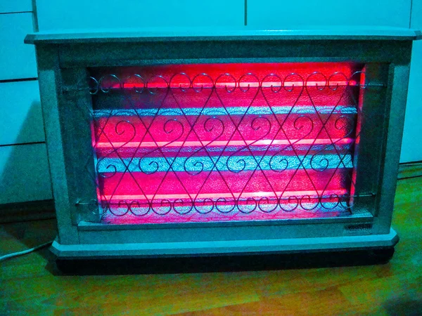 Estufa Eléctrica Calentador Cuarzo Chimenea Luces — Foto de Stock