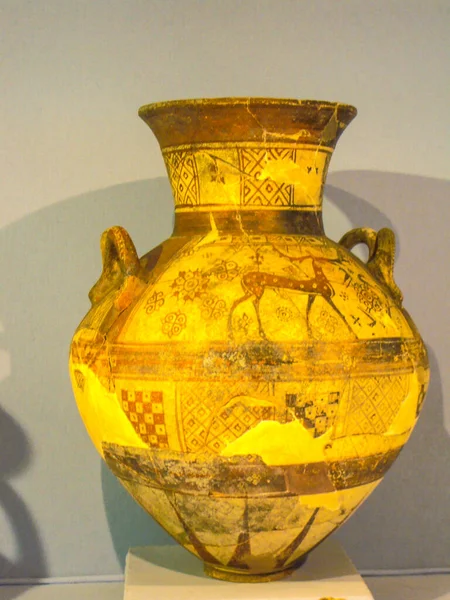Antique Vase 200 Roman Era Hand Made Historical Museum — Zdjęcie stockowe