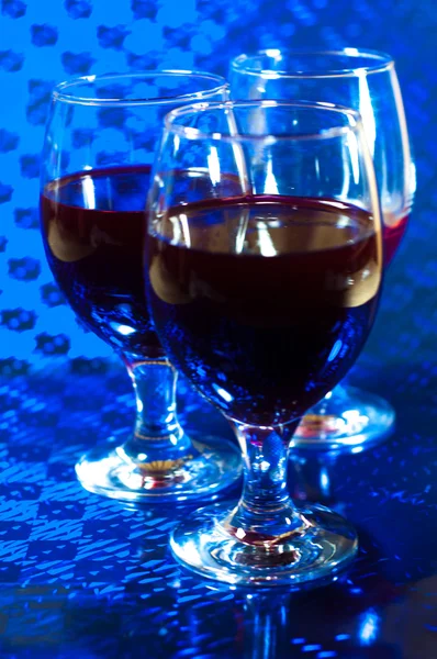 Wine and wine glasses — Stock Photo, Image