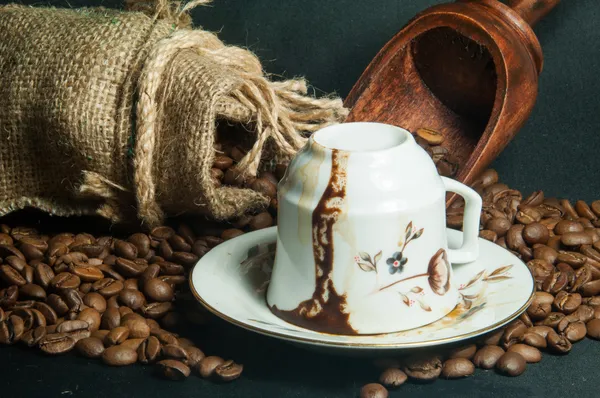 Coffee cup a odhad kávu důvody — Stock fotografie