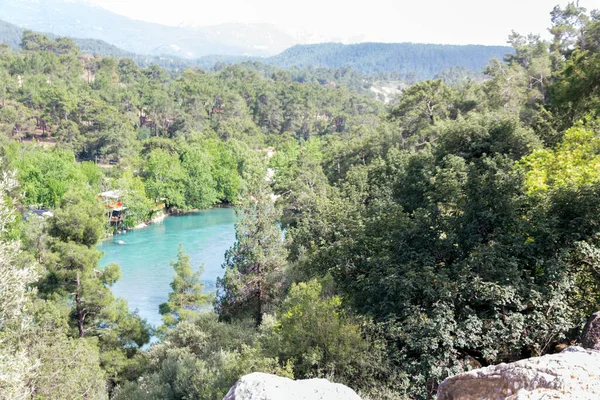 Fiume Montagna Nella Provincia Antikkoy Selge Foto Stata Scattata Durante — Foto Stock