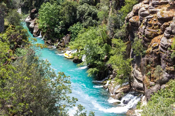 Fiume Montagna Nella Provincia Antikkoy Selge Foto Stata Scattata Durante — Foto Stock