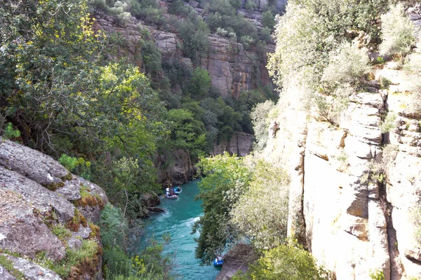 Fiume Montagna Nella Provincia Antikkoy Selge Foto Stata Scattata Durante — Foto Stock