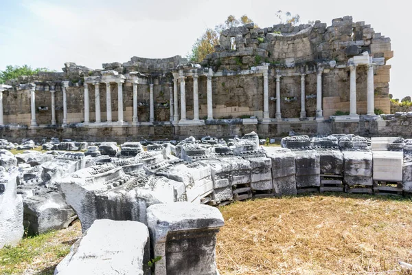 Utsikt Över Antika Ruinerna Agora Side — Stockfoto