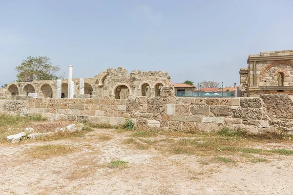 Yan Taraftaki Eski Agora Kalıntılarının Manzarası — Stok fotoğraf