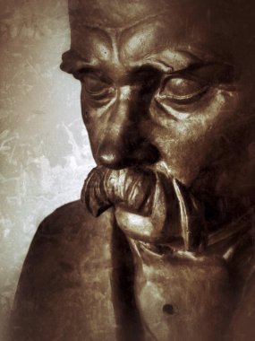 Taras Şevçenko. bronz heykel