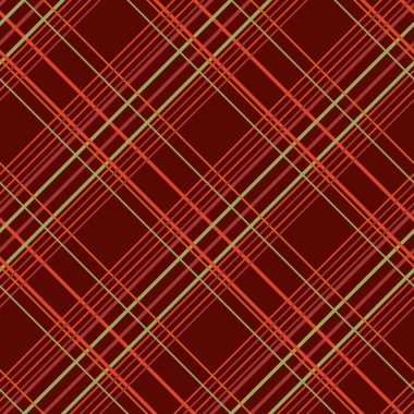 ekose kumaş kahverengi zemin. Dikişsiz vektör desen.