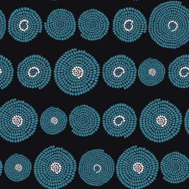 geleneksel Afrika süs swirls ile. Dikişsiz vektör bilmece