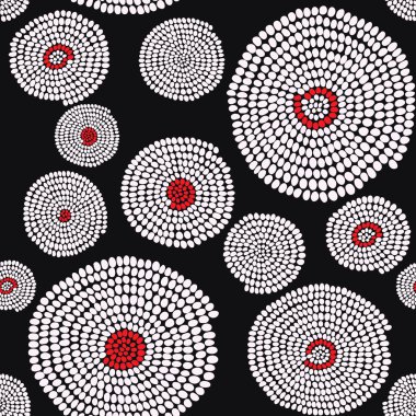 geleneksel Afrika süs swirls ile. Dikişsiz vektör bilmece