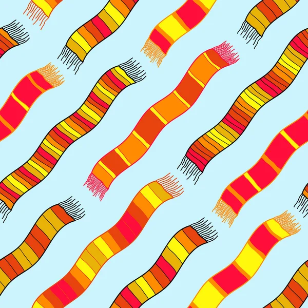 Background with striped scarves. Seamless vector pattern. — Stock Vector