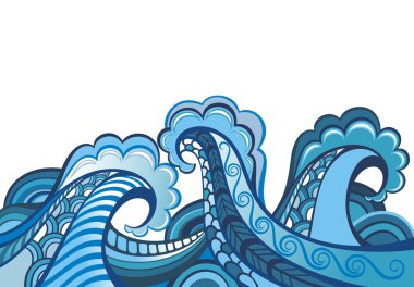 dalgalar deniz çizimi