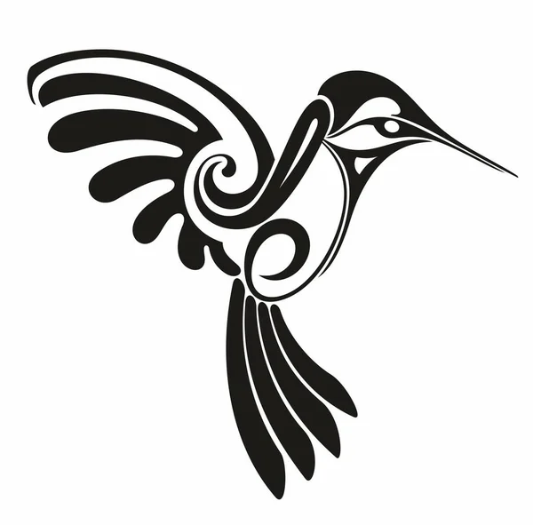 Conception Logo Colibri Symbole Oiseau — Image vectorielle