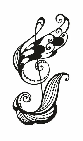 Декоративная Иконка Музыкального Символа — стоковый вектор