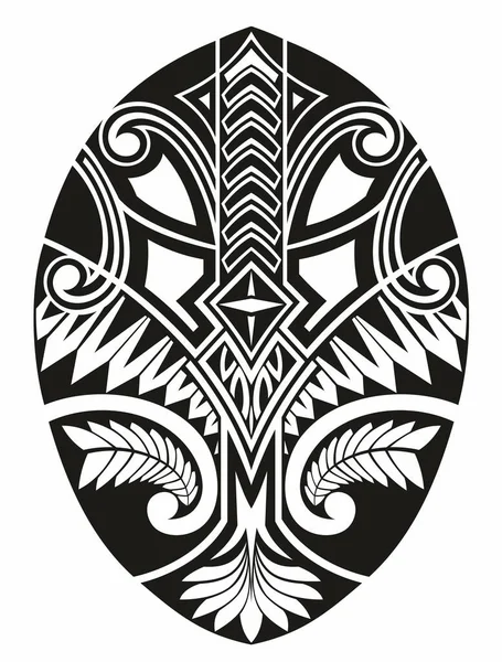 Simbolo Vettoriale Ornamento Tatuaggio Bella Illustrazione Vettoriale Tatuaggio Del Corpo — Vettoriale Stock