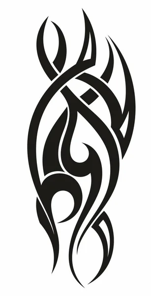 タトゥー部族抽象要素 黒腕肩タトゥーファンタジーパターンベクトル スケッチアートデザイン — ストックベクタ