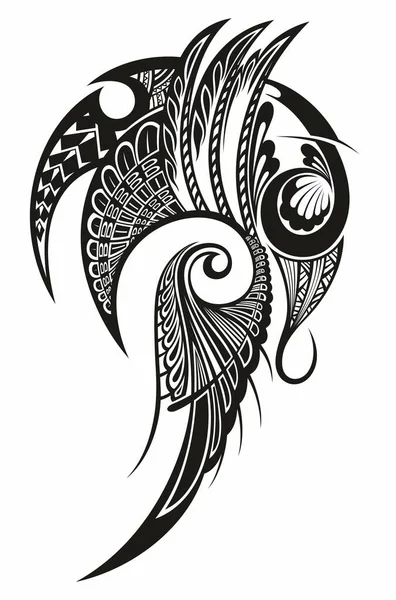 Decorative Ethnic Style Shoulder Sleeve Tattoo Design — Stock Vector