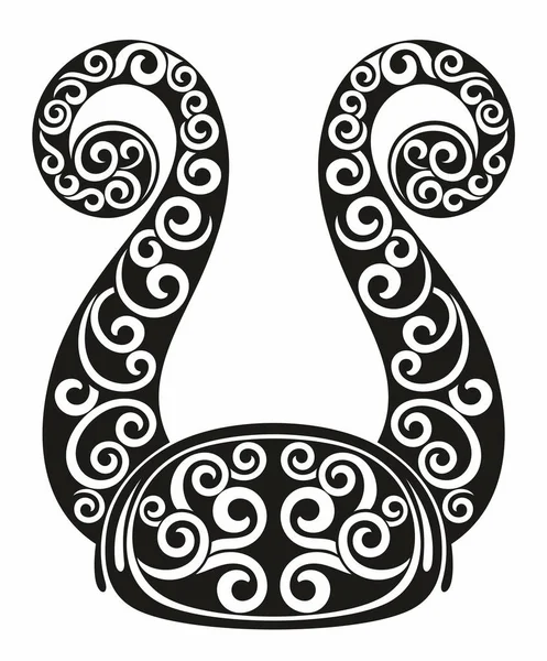 Horseshoe Black Vector Silhouette Logo Pictogram Horseshoe Silhouette Corporate Identity — Stock Vector