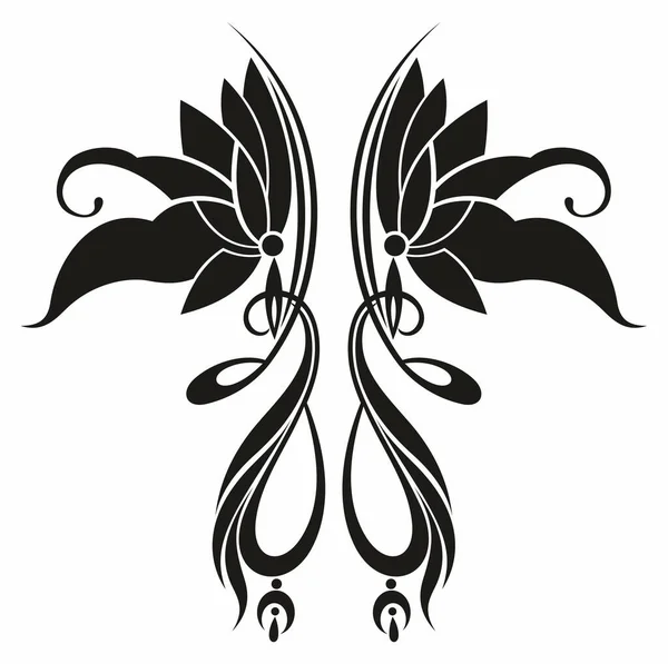 Lotusblüten Silhouetten Set Minimaler Lotus Vektor Illustrationen — Stockvektor