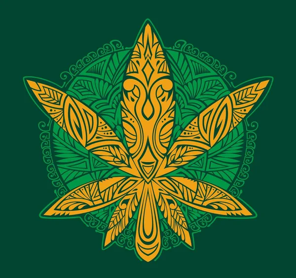 Cannabis Productos Naturales Articulación Ilustraciones Humo Para Trabajo Logo Mascota — Vector de stock