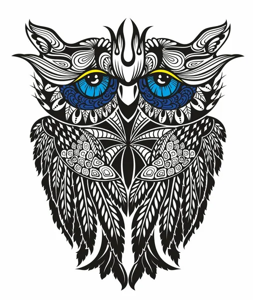 Owl Logo Owl Line Art Creative Owl Icon Vector Logo — Vetor de Stock