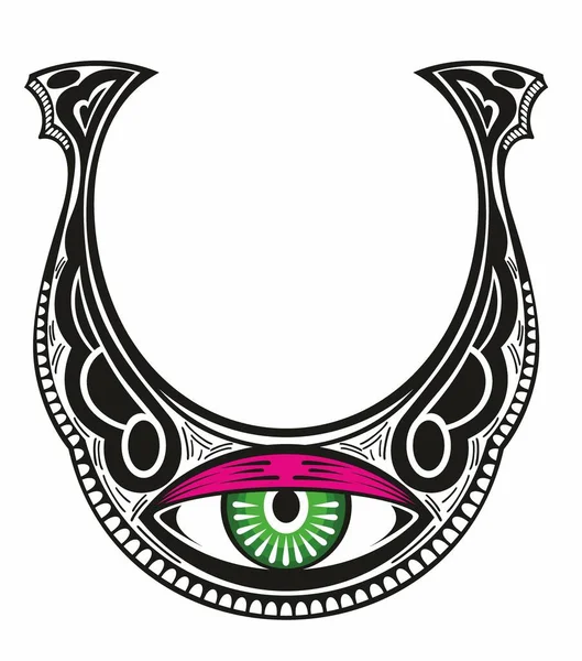 Horse Horseshoe Μινιμαλιστικό Σύμβολο Εικόνας Της Καλής Τύχης Και Της — Διανυσματικό Αρχείο