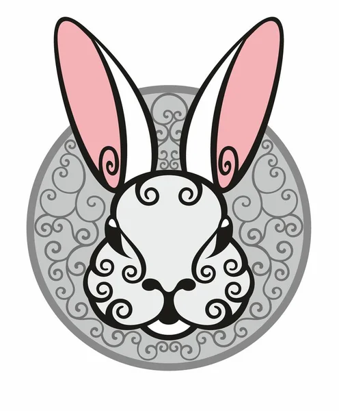 Happy Chinese New Year 2023 Year Rabbit Zodiac Sign Rabbit — Stock Vector