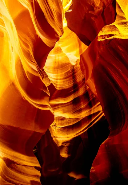 Antelope Canyon Antelope, in America. Yellow light in the cave. Fotografias De Stock Royalty-Free