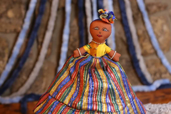 Primer Plano Muñeca Hecha Mano Alfombra — Foto de Stock